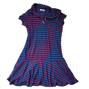 🌿Kenzie knit dress, size small, blue and red🌿